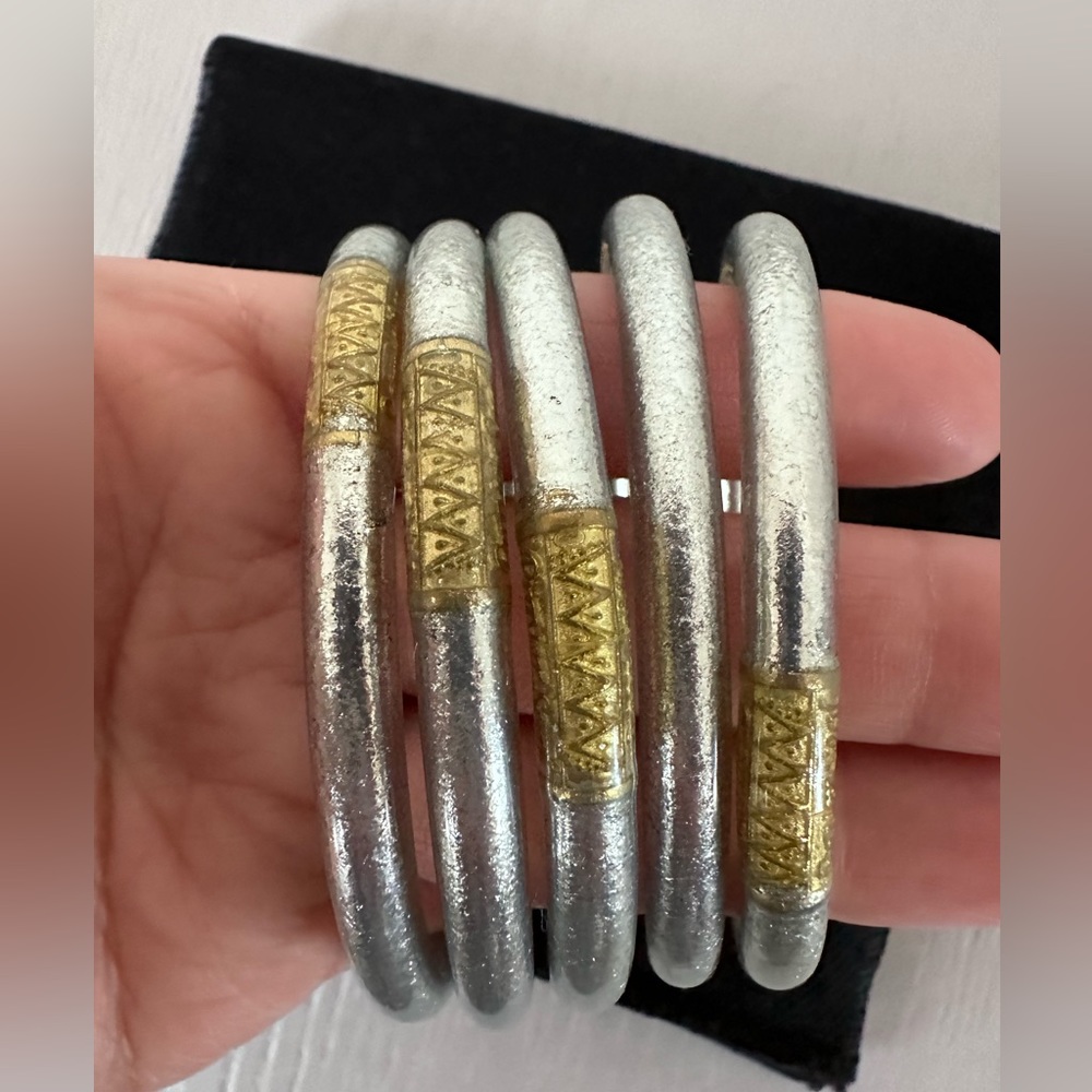 SILVER ALL WEATHER BANGLES® (AWB®) - SERENITY PRAYER (ONLY 5 qty)